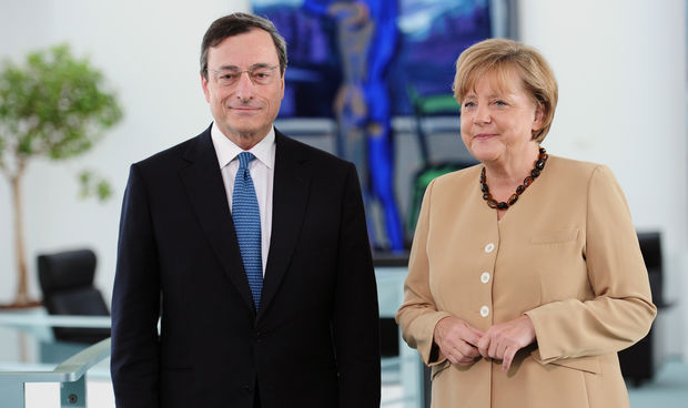 Τετ-α-τετ Draghi με Merkel