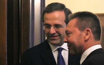 Τώρα-Συνάντηση Στουρνάρα με Σαμαρά στο Μαξίμου