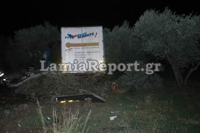 Δίπλωσε νταλίκα στην εθνική