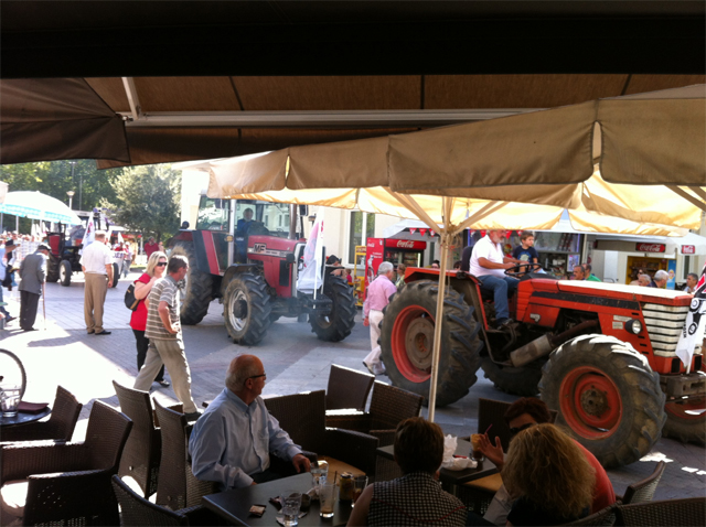 Διαμαρτυρία με τρακτέρ