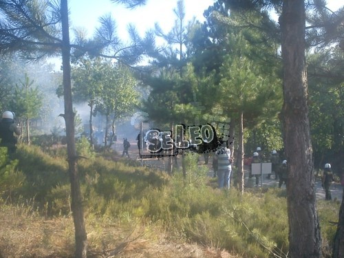 Τώρα-Πετροπόλεμος και μολότοφ στις Σκουριές