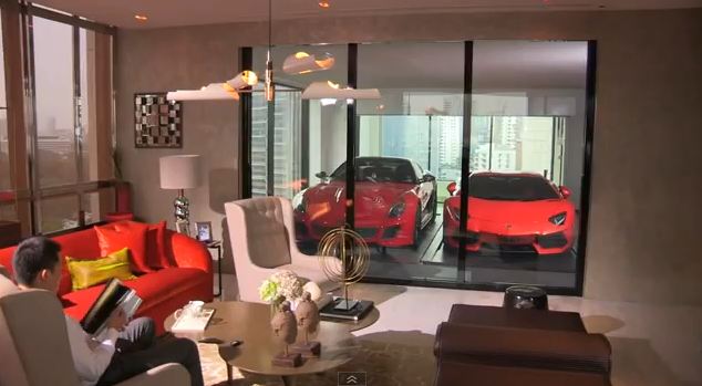 Μια Lamborghini στο σαλόνι