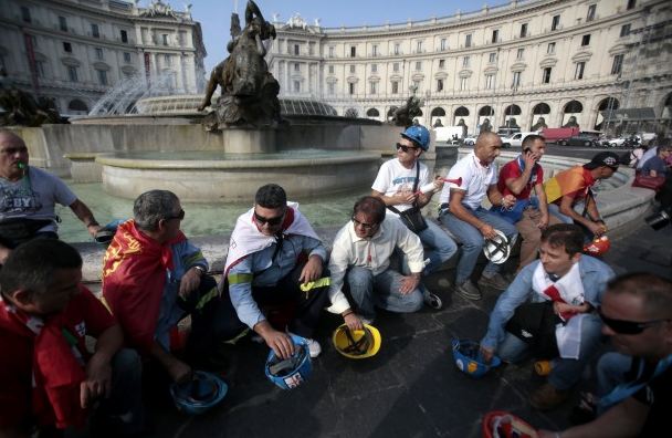Εικόνες από τα επεισόδια στη Ρώμη