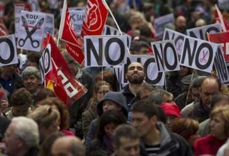 Οι Μαδριλένοι στους δρόμους