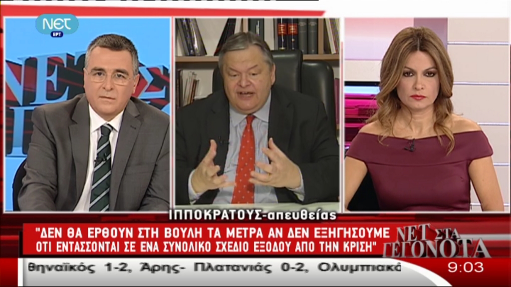Τώρα – Βενιζέλος: O Παπακωνσταντίνου δεν με ενημέρωσε ποτέ για τη λίστα