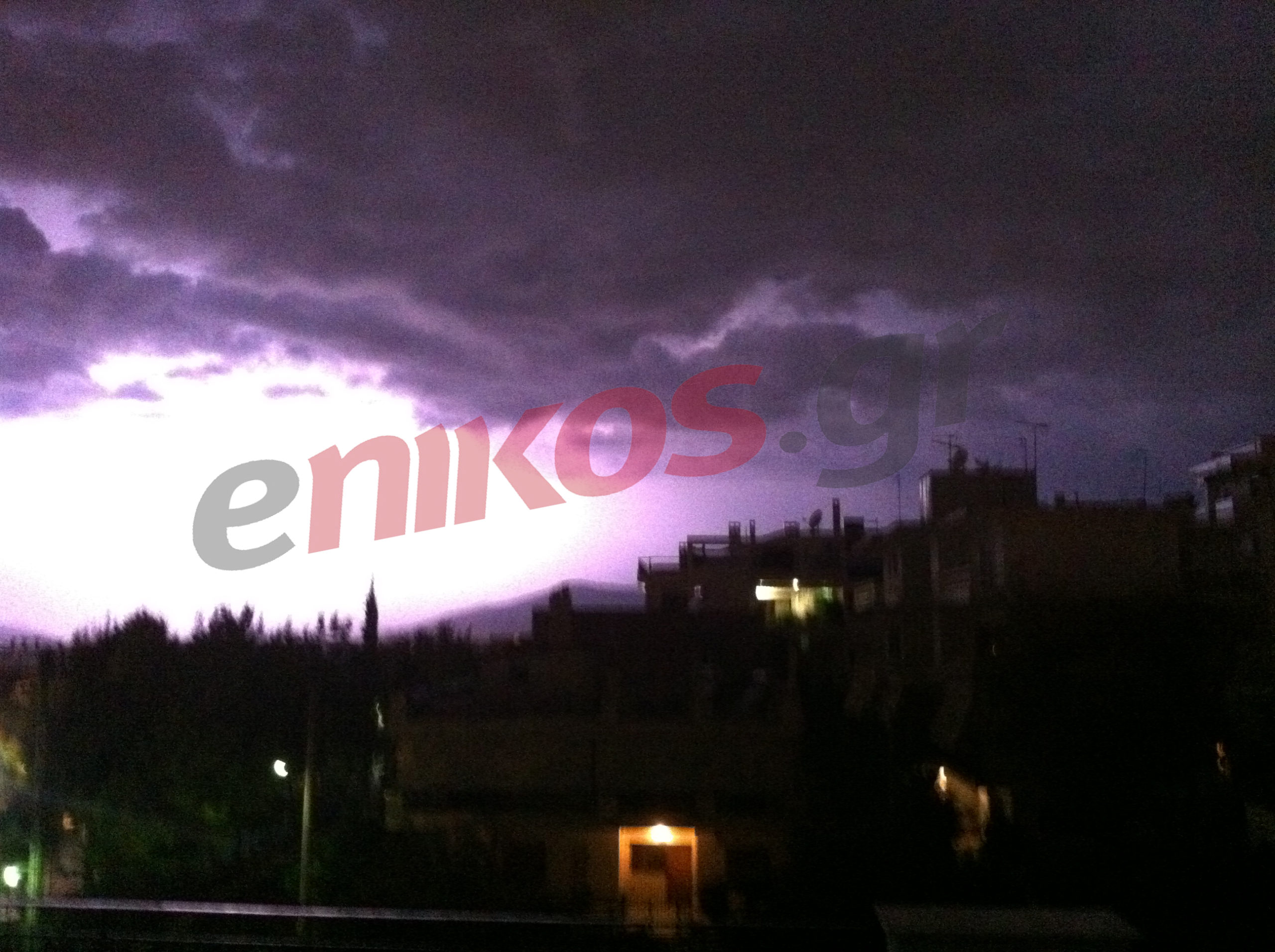 Φώτο: Αστραπή στα Βριλήσσια