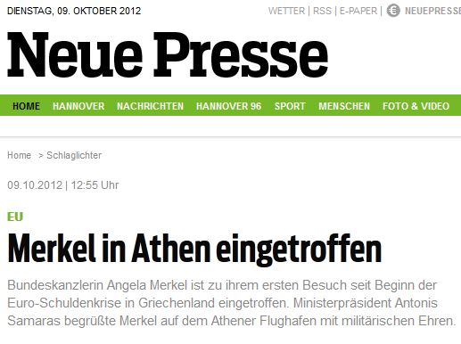 “Merkel δείξε σεβασμό στους Έλληνες”