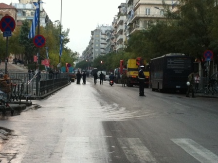 ΜΑΤ φρουρούν τον Αγ. Δημήτριο