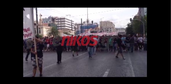 Βίντεο από την πορεία φοιτητών