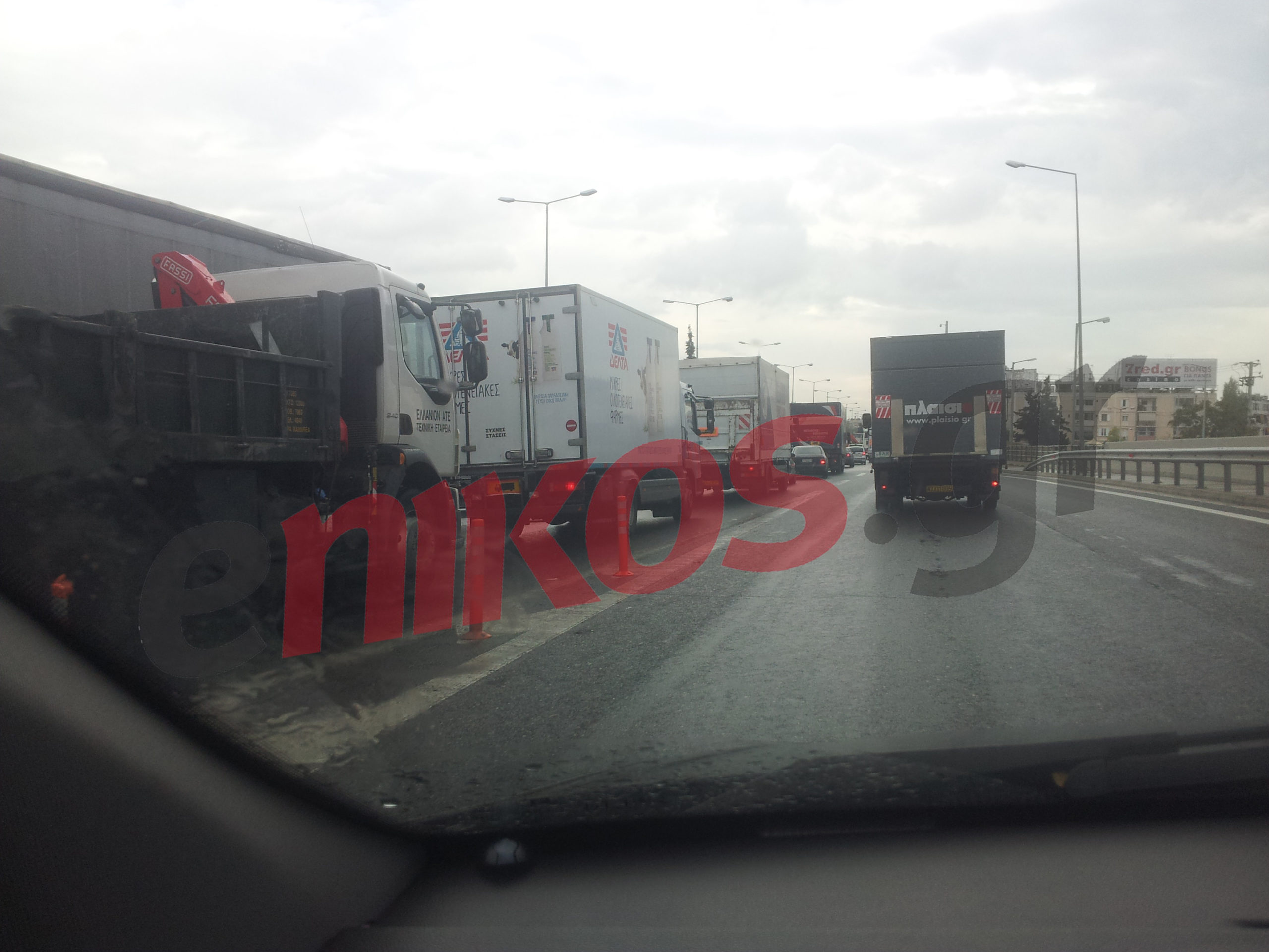 Τώρα-Μποτιλιάρισμα από τη βροχή