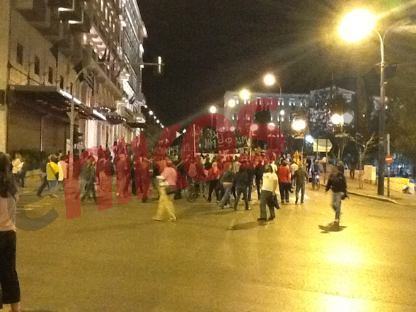 Τώρα-Η πορεία έφτασε στο Σύνταγμα