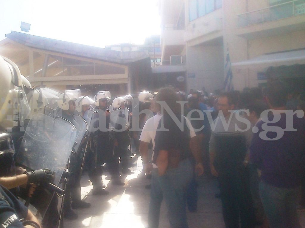 Ένταση στο Ηράκλειο