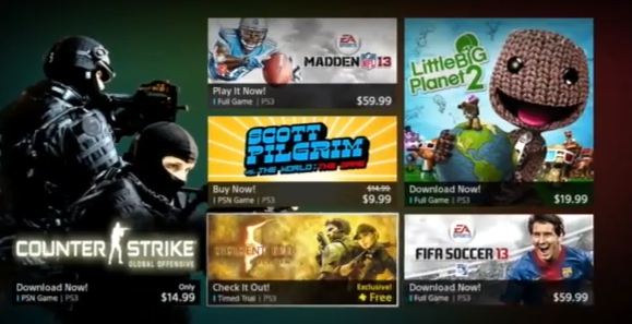 Νέα εμφάνιση του PlayStation Store