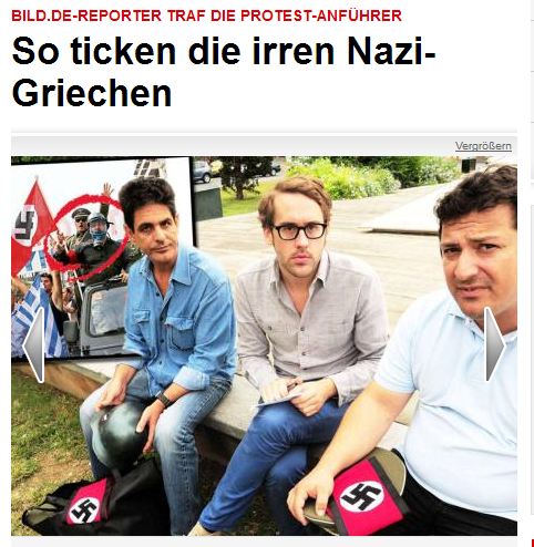 Bild:”Οι τρελοί Έλληνες Ναζί”