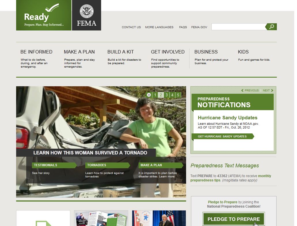 Ειδικό website για τον τυφώνα Σάντι