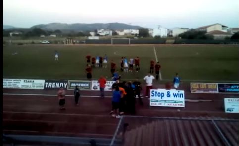 Χαμός σε γήπεδο της Λέσβου