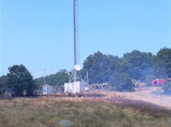 Τώρα- Ρίχνουν χημικά στις Σκουριές