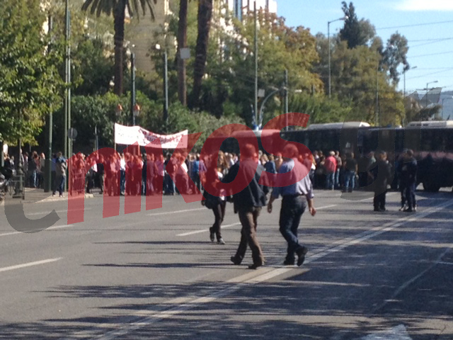 Στην Ακαδημίας & Β.Σοφίας η πορεία