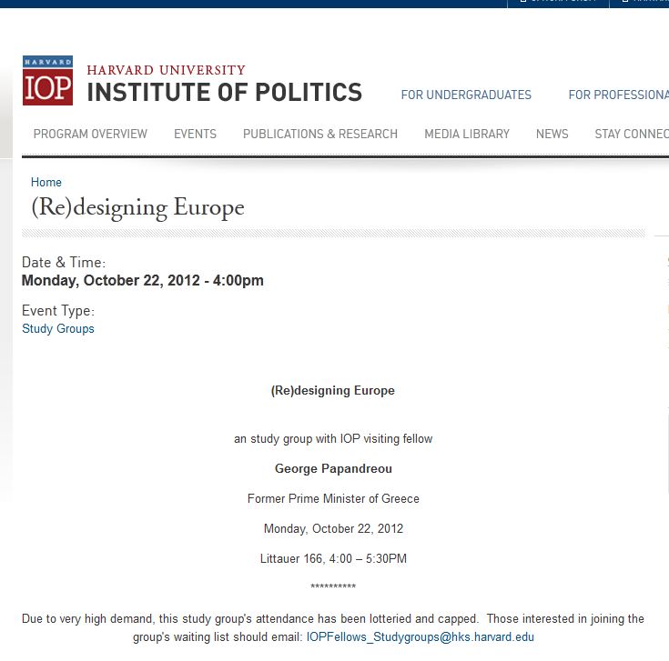 Λίστα αναμονής για τον Παπανδρέου