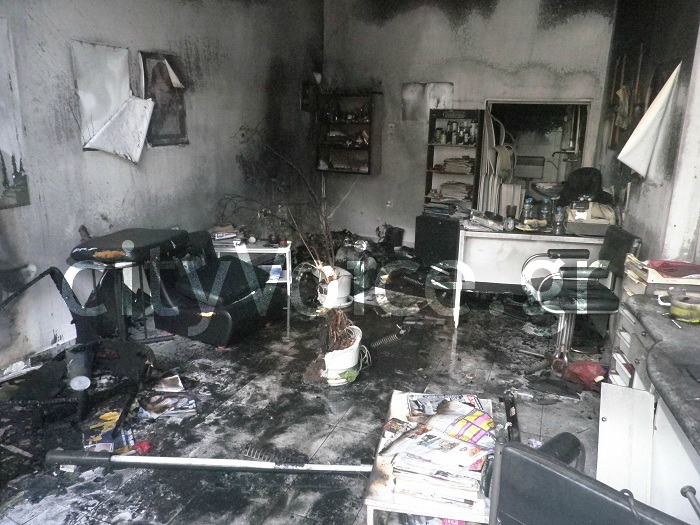 Κάηκε κουρείο στο Αγρίνιο