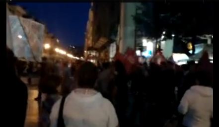 Τώρα-Βίντεο από την πορεία στη Θεσσαλονίκη
