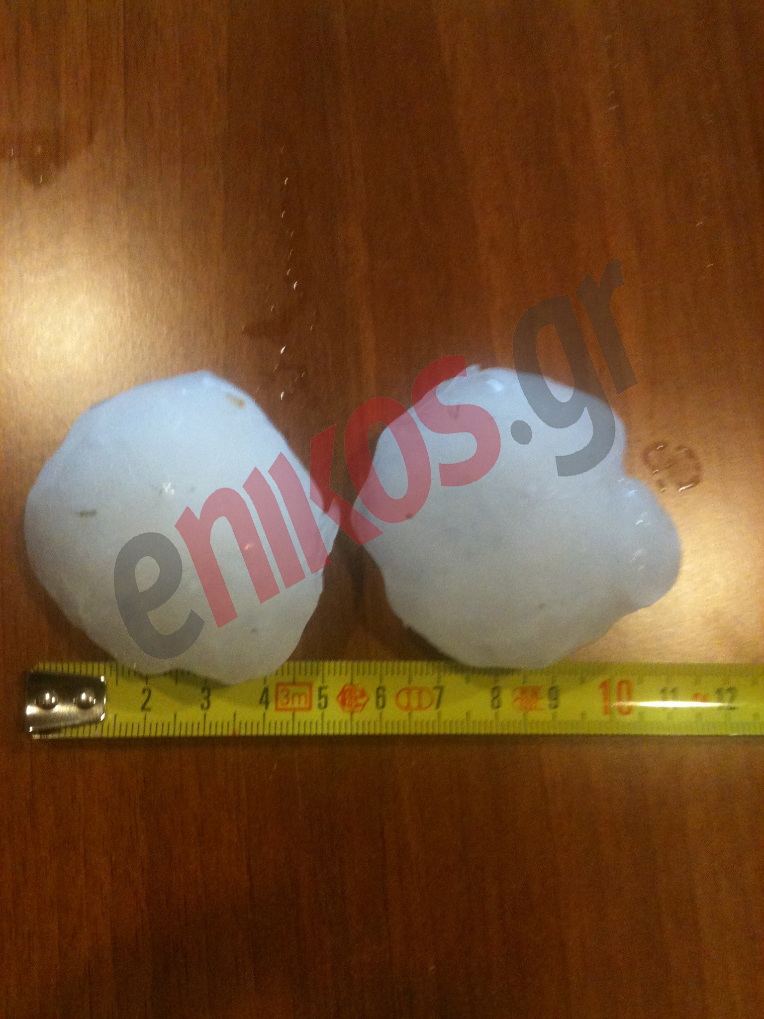 Χαλάζι και στα Μέγαρα