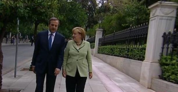 Η επίσκεψη της Merkel πίσω από τις κάμερες