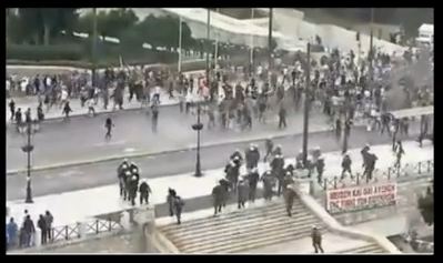 ΒΙΝΤΕΟ-Νέα επεισόδια στο Σύνταγμα