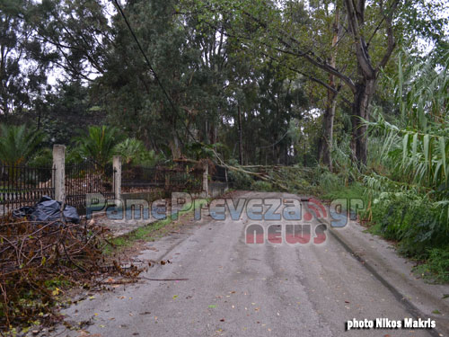 Καταιγίδα έπληξε την Πρέβεζα