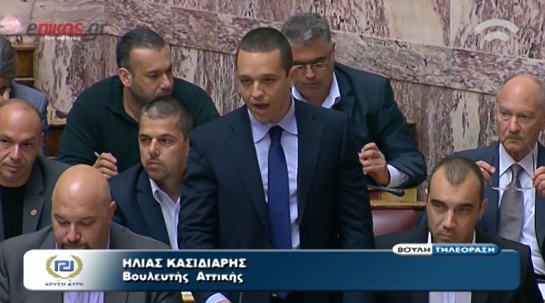 Κασιδιάρης: Πολιτική η δίωξη μου