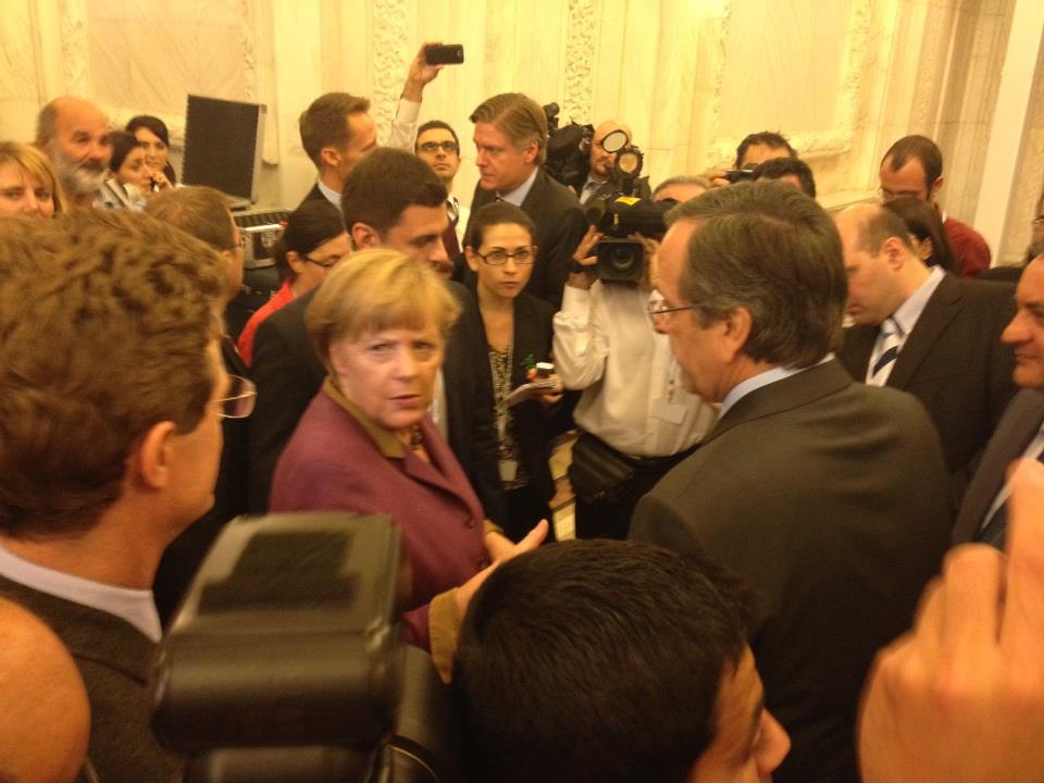 Ο Σαμαράς είδε πάλι τη Μέρκελ!