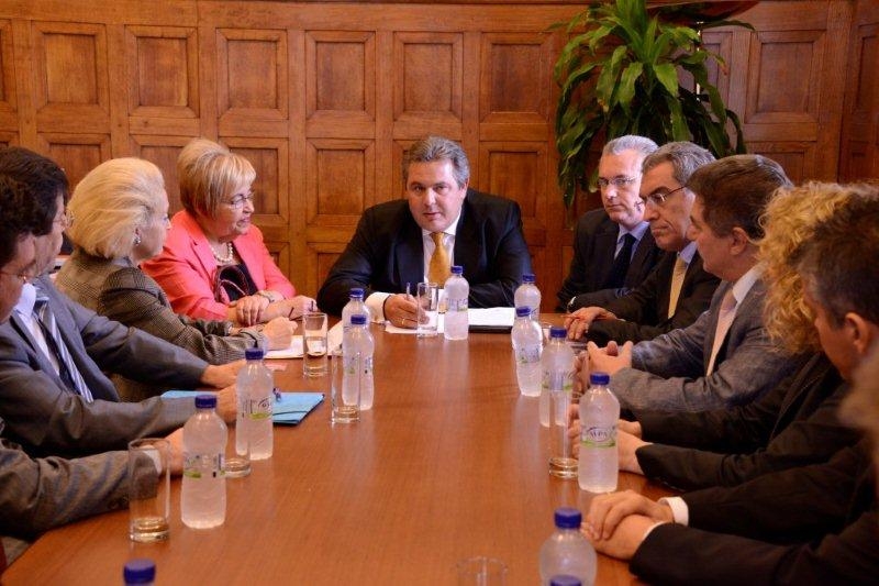 Ο Καμμένος με τους δικαστές