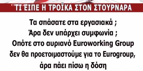 Ο διάλογος τρόικας-Στουρνάρα