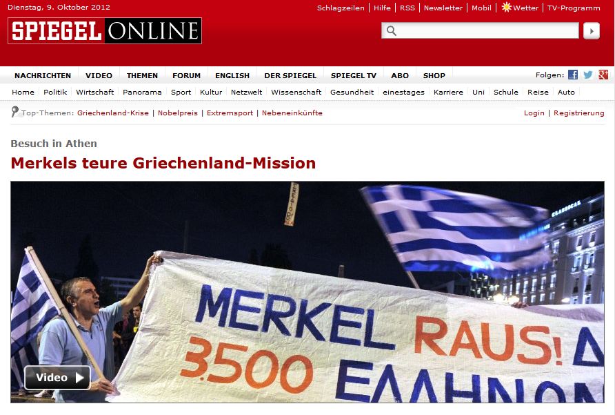 Spiegel:Διαδηλώνουν κατά της Merkel