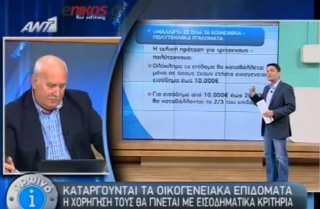 Δείτε τα κριτήρια για τα επιδόματα