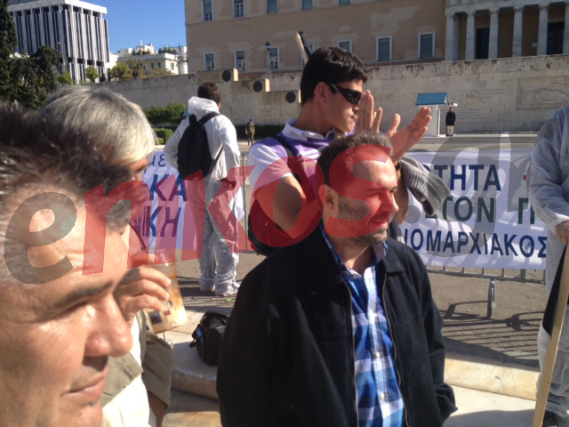 Στη συγκέντρωση και ο Φωτόπουλος