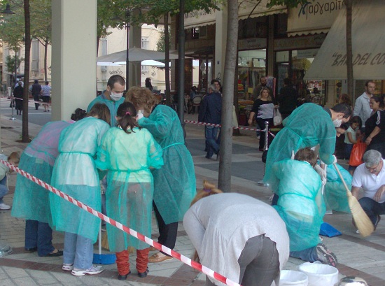 Επιχείρηση «πεζοδρόμια χωρίς τσίχλες»