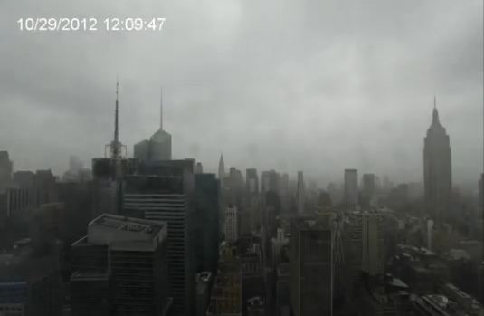 Ο ερχομός της Σάντυ σε timelapse