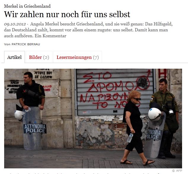 Οι Γερμανοί γράφουν:”Η Ελλάδα θυμίζει Αφγανιστάν”