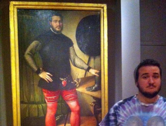 Είδε τον σωσία του σε πορτρέτο