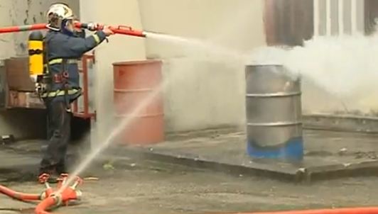 Βίντεο-Άσκηση κατάσβεσης φωτιάς