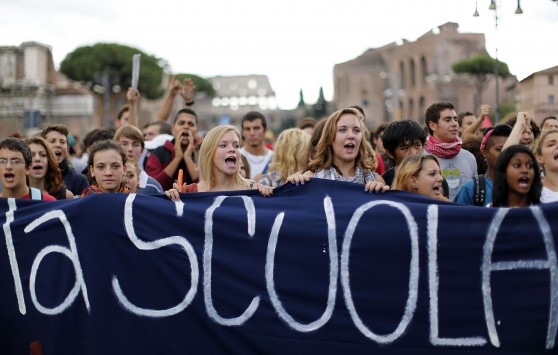 Ρώμη:Στους δρόμους οι φοιτητές