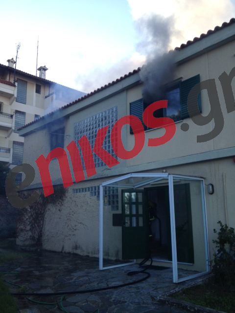 Φωτό: Φωτιά σε σχολείο στη Νέα Πεντέλη