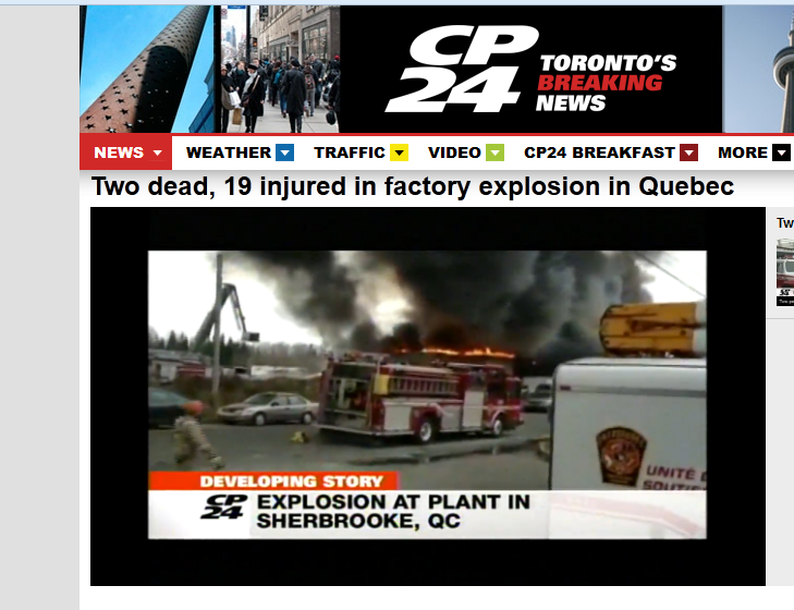 Φονική έκρηξη σε βιομηχανική μονάδα