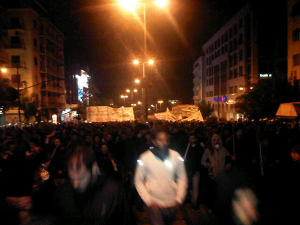 H πορεία στη Θεσσαλονίκη