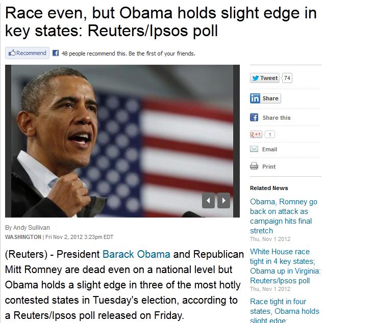 Ομπάμα-Ρόμνεϊ σημειώσατε Χ