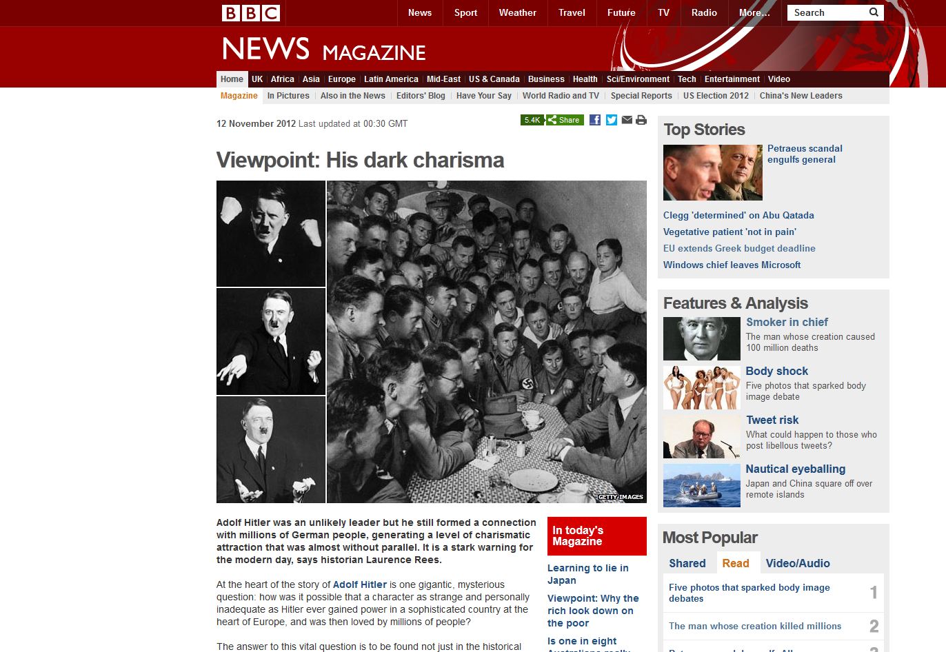 Το BBC συγκρίνει την Χρυσή Αυγή με τον Χίτλερ