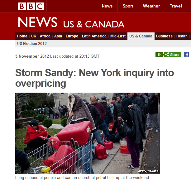 Αυξήσεις στις τιμές μετά τον τυφώνα