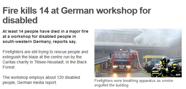 Γερμανία:14 νεκροί από πυρκαγιά