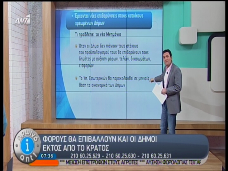 Τα χρέη του δήμου στους δημότες